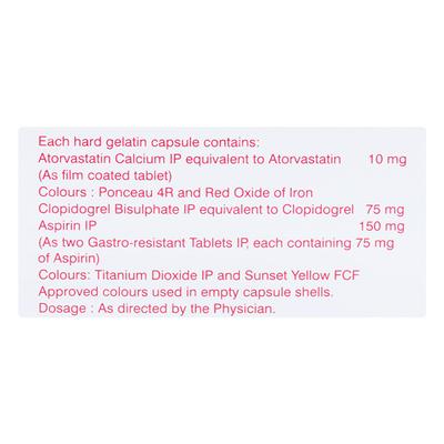 Ecosprin Gold Forte 10mg Capsule 10'S - Blood Clot-Ant