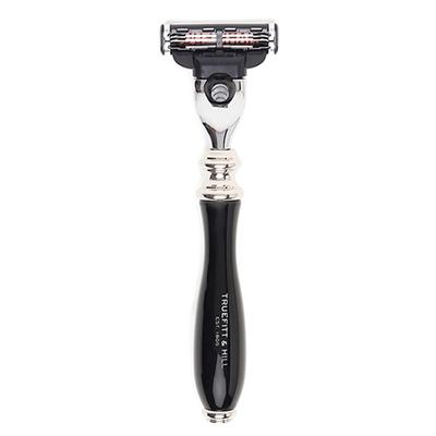 Truefitt and Hill Faux Ebony Mach 3 Shaving Razor Chrome Wellington Essential Grooming Collection For Men 1's - Razors & Cartridges
