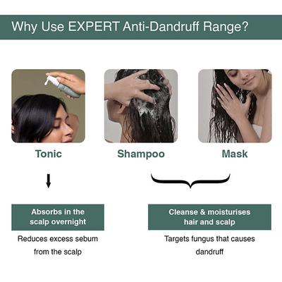 Bare Anatomy Anti Dandruff Shampoo + Hair Mask + Toner Kit, For Unisex 250ml + 250gm + 50ml 1's - Shampoos