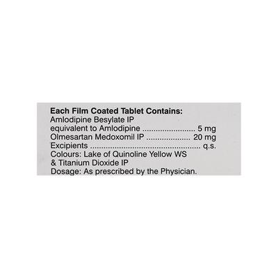 OLMEBLU AM 20/5mg Tablet 15's - Hypertension-Ana