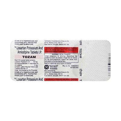Tozam Tablet 10'S - Hypertension-Cal