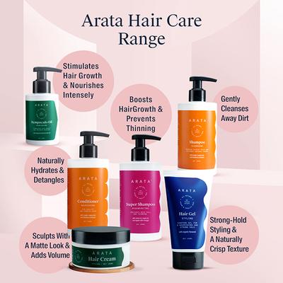 Arata Hair Fall Control Combo 600gm - Shampoos
