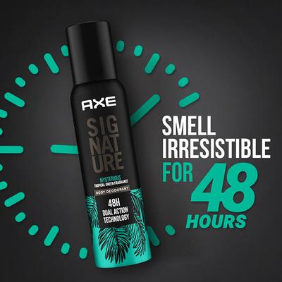 Axe Signature Mysterious Tropical Green Fragrance 72H Dual Action Technology Body Deodorant 154ml - Men Deodorants/Roll-Ons