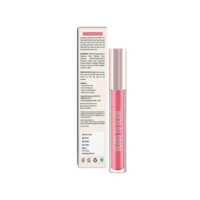 Tnw The Natural Wash Gloss To Glam Nourishing Lip Gloss-Slush, Clear, Pink 3 ml - Lip Glosses