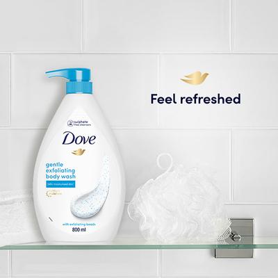 Dove Gentle Exfoliating Beads Body Wash 24h Moisturised Skin 800ml - Shower Gels & Body Wash