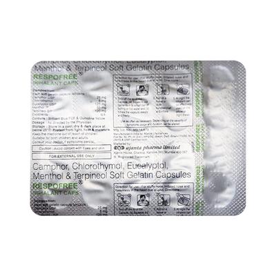 RESPOFREE Inhalant Capsule 10's - Nasal Congestion-Nas