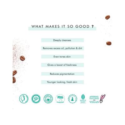 mCaffeine Coffee Face Wash for Fresh Glow Hydrating Face Cleanser for Oil & Dirt Removal 2's - Scrubs & Exfoliants