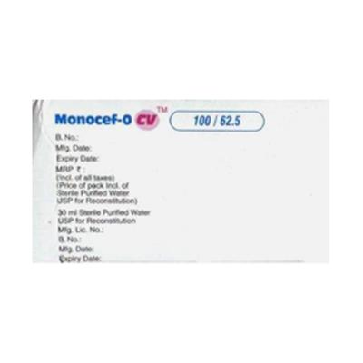 MONOCEF O CV 100/62.5 Delicious Pineapple Peppermint Flavour Oral Suspension 30ml - Bacterial Infections-Cep