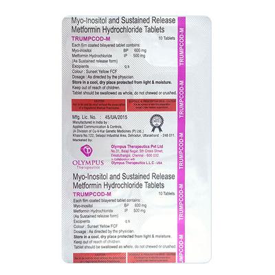 TRUMPCOD M Tablet 10's - Diabetes-Ant
