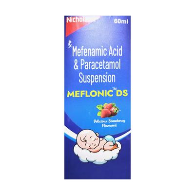 MEFLONIC DS DELICIOUS STRAWBERRY FLAVOUR Suspension 60ml - Pain relief-Nsa