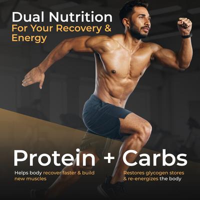 Nutrabay Gold Vital Whey Protein Powder - Belgian Chocolate 1 kg - Whey Proteins
