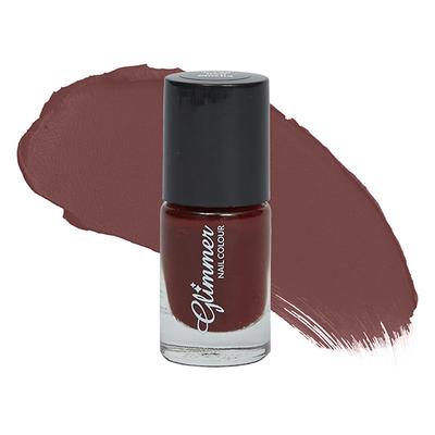 Glimmer Nail Polish Red Mocha 5 ml - Nail Polish