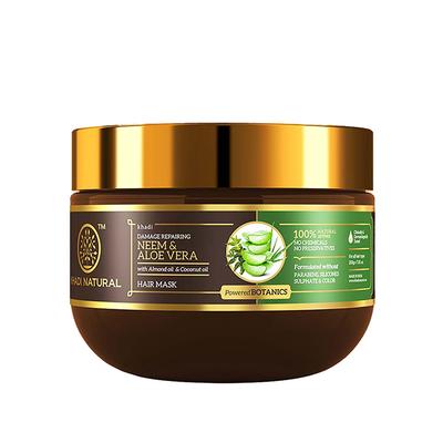 Khadi Natural Neem & Alovera Hair Mask Powdered Botanics 200gm - Shampoos
