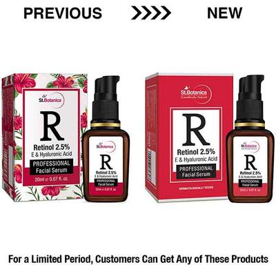 St.Botanica R-Retinol 2.5% Professional Facial Serum 20 ml - Dark Circle & Wrinkle Busters