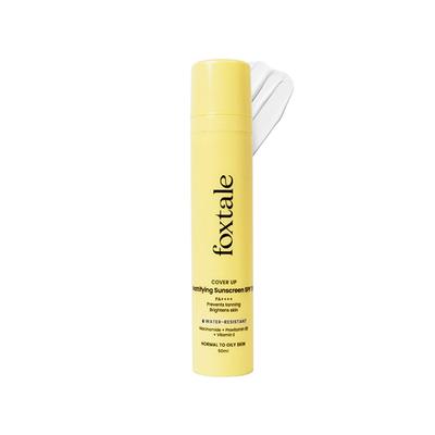 Foxtale SPF 70 Gel-Cream Sunscreen for Oily Skin with PA ++++ & Niacinamide 50ml - Face Sunscreen