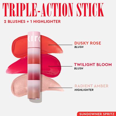 Kiro - Glow on the go 3 -1 Highlighter & Blush 02 Sundowner Spritz (mid) 3.5 ml - Blushes