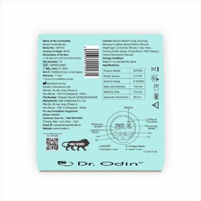 Dr. Odin Electric Breast Pump (OEP002) 1's - Breast Pump