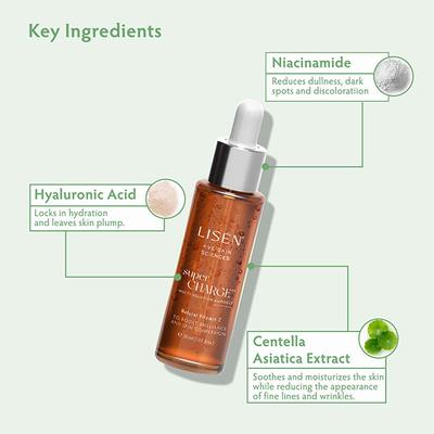 LISEN Supercharge ++ Muti-Solution Ampoule Fomulated with Natural Vitamin C 30 ml - Face Serum