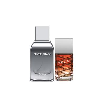 Ajmal Silver Shade EDP Citrus Woody Perfume And Zeal EDP Aquatic Woody Perfume 200 ml - Men Perfumes (Edt/Edp)