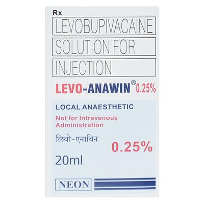 LEVO ANAWIN 0.25% Injection 20ml - Anaesthesia - Local-Ana