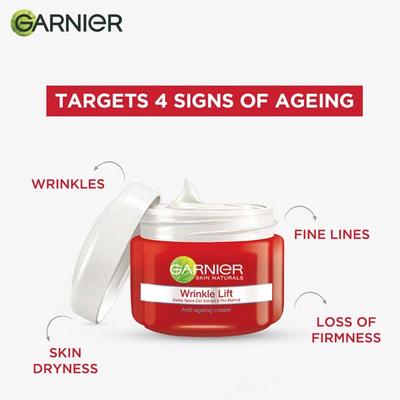 Garnier Skin Natural Wrinkle Lift Anti-Ageing Cream 18 gm - Dark Circle & Wrinkle Busters