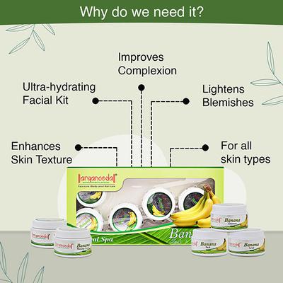 Aryanveda Mineral Spa Facial Kit - Banana 210 gm - Facial Kits