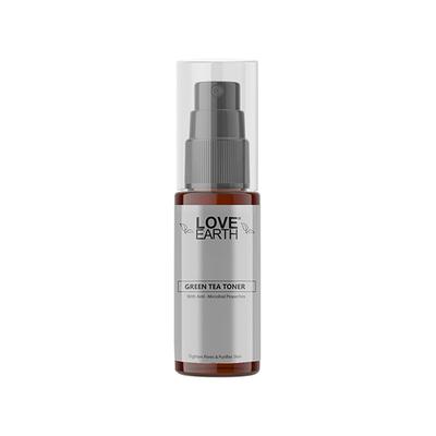 Love Earth Green Tea Toner with Richness Of Green Tea And Essential Oil for Hydrating 100 ml - Face Mists