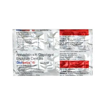 Clopitorva 10mg Capsule 10'S - High Cholesterol-Dys