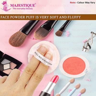 Majestique Ultra Soft Makeup Powder Puff for Applying Makeup Product - Multicolor 1's - Sponges & Applicators