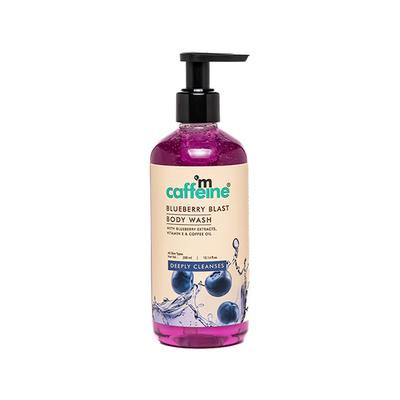 Mcaffeine Blueberry Blast Body Wash with Fruity Fresh Blueberry Aroma, Deep Cleansing for Soft Skin - 300 ml - Shower Gels & Body Wash
