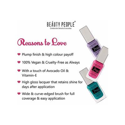 Beauty People Jazz Nail Color 15 Shiny White 11 ml - Nail Polish