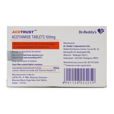 Acotrust 100mg Tablet 15'S - Ulcer/Reflux/Flatulence-GIT
