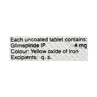 GP 4mg Tablet 10'S - Diabetes-Ant