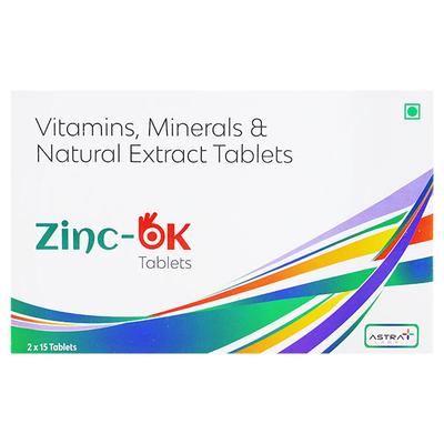 ZINC OK Tablet 15's - Supplements-Vam