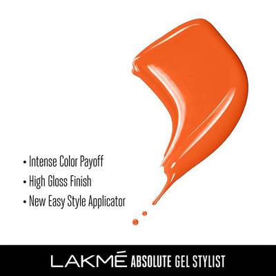 Lakme Absolute Gel Stylist Nail Color 99 Pumpkin 12 ml - Nail Polish
