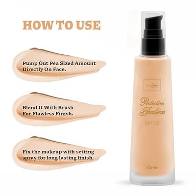 VI-John Protective Foundation SPF 30 Natural Beige 80 ml - Foundation