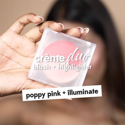 Ruby'S Organics Creme Blush Duo - Illuminate + Poppy Pink 9gm - Face Palettes