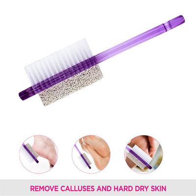 Vega Foot Brush With Pumice Stone, 2-In-1 Foot File & Callus Remover For Dead Skin For Unisex Pd-01 - Manicure & Pedicure Kits
