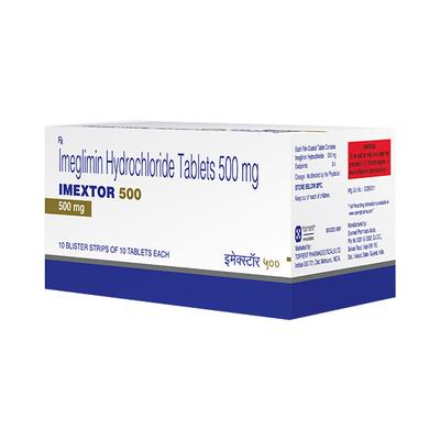 IMEXTOR 500 Tablet 10's - Diabetes-Ant