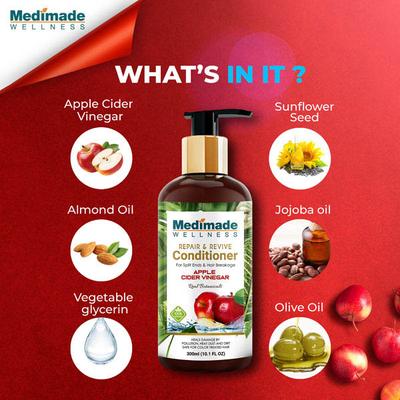 Medimade Repair & Revive Conditioner With Apple Cider Vinegar (Pack of 2) 1's - Conditioners