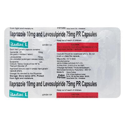 Iladac L Capsule 10'S - Ulcer/Reflux/Flatulence-Aaa