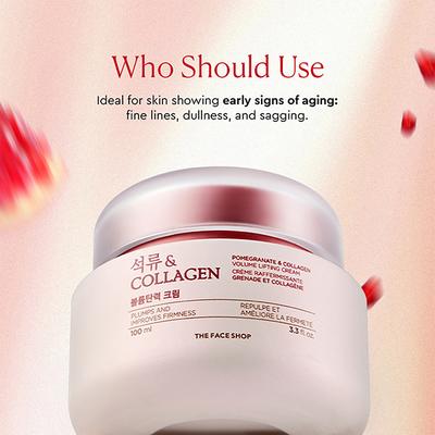 The Face Shop Pomegranate And Collagen Volume Lifting Cream 100 Ml - Face Creams