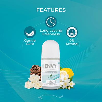 Envy Roll On Aqua Marine 50 ml - Women Deodorants/Roll-Ons