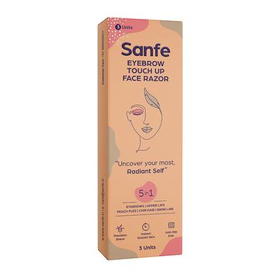 Sanfe Eyebrow Touch Up Face Razor 3's - Hair Removal Accessories