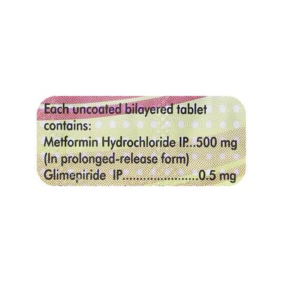Diapride M 0.5mg Tablet 15'S - Diabetes-Ant
