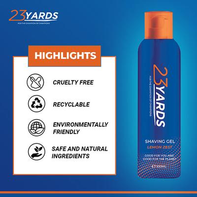 23 Yards Shaving Gel for Men 100 ml - Shaving Gels