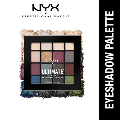 Nyx Professional Makeup Ultimate Shadow Palette - Smoky And Highlight 13.28 gm - Eyeshadow, Bases & Primers