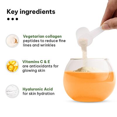 HealtHKart HK Vitals Skin Radiance Veg Collagen Supplement (Orange) 200 gm - Multi-Vitamins