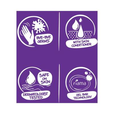 Fiama Gel Bar Blackcurrant And Bearberry, 125g each 6's - Soaps