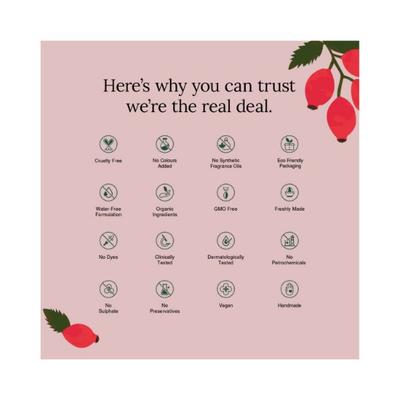 Juicy Chemistry Rosehip Seed Oil, 100% Pure and Organic Cold Pressed 30ml - Carrier Oils